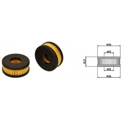 MED - LANDI RENZO plastic filter repair kit, with hole, flat, PT-KLPG15, dimensions