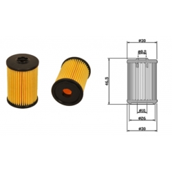 LPG filter VALTEK DREAM plastic with a hole, dimensions